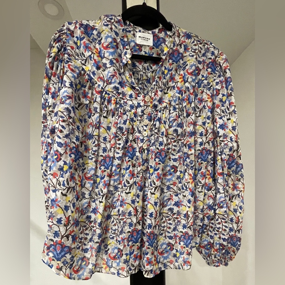 Isabel Marant Multicolor Floral Blouse